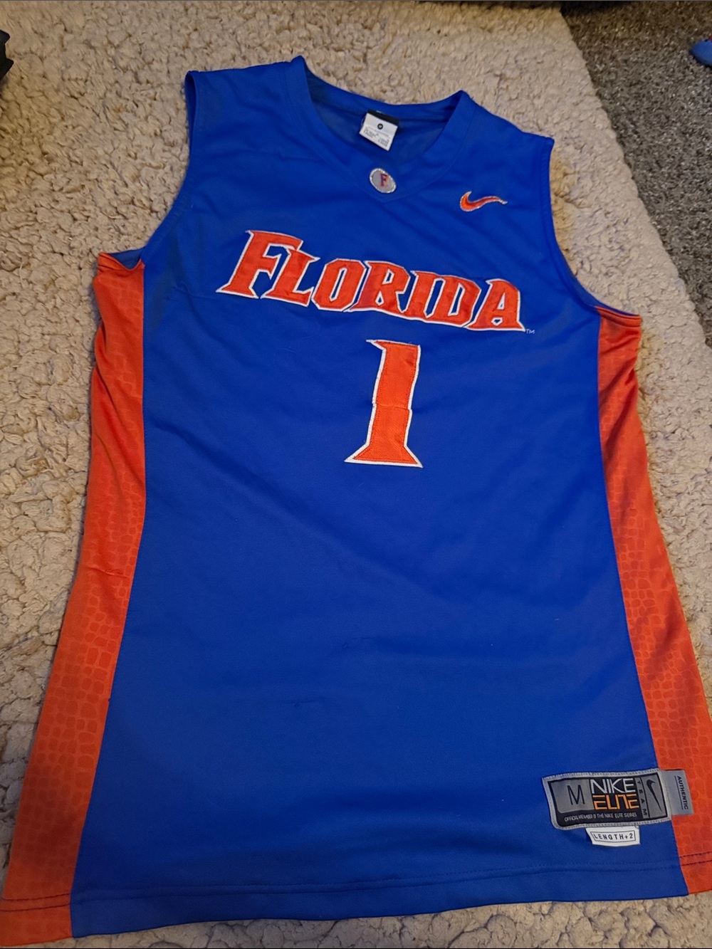 Nike University of Gators Basketball Jersey Sewn UF Gators- Men’s Medium (Long)
